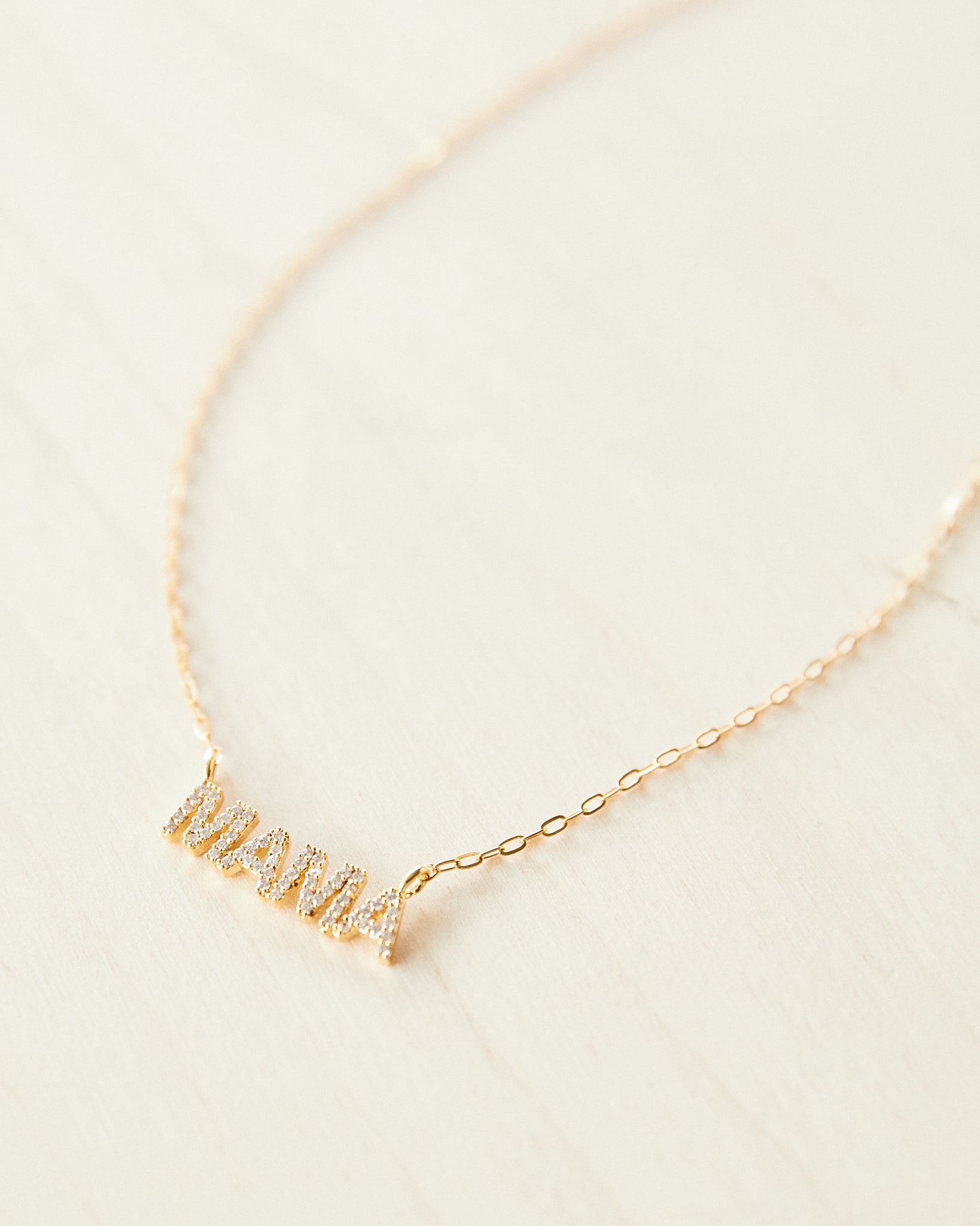 16K Plated Mama Necklace