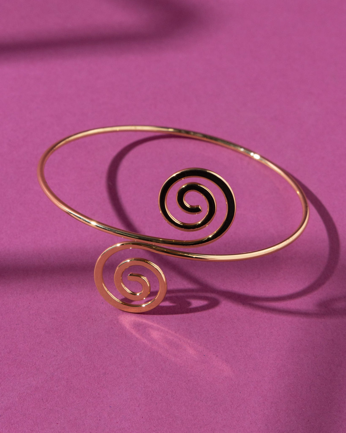 16K Plated 2 Swirls Armband
