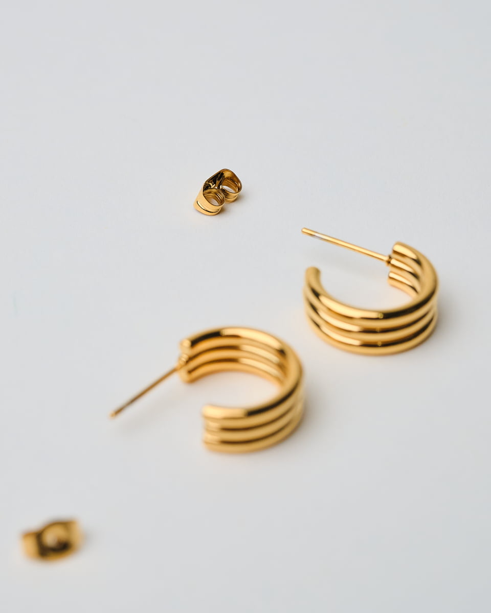 18K Plated Vlore Earrings