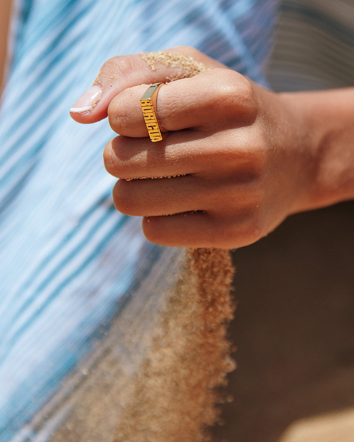 18K Plated Boricua Ring