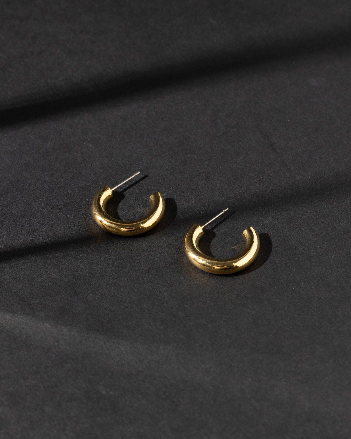 16K Plated Madena Hoops