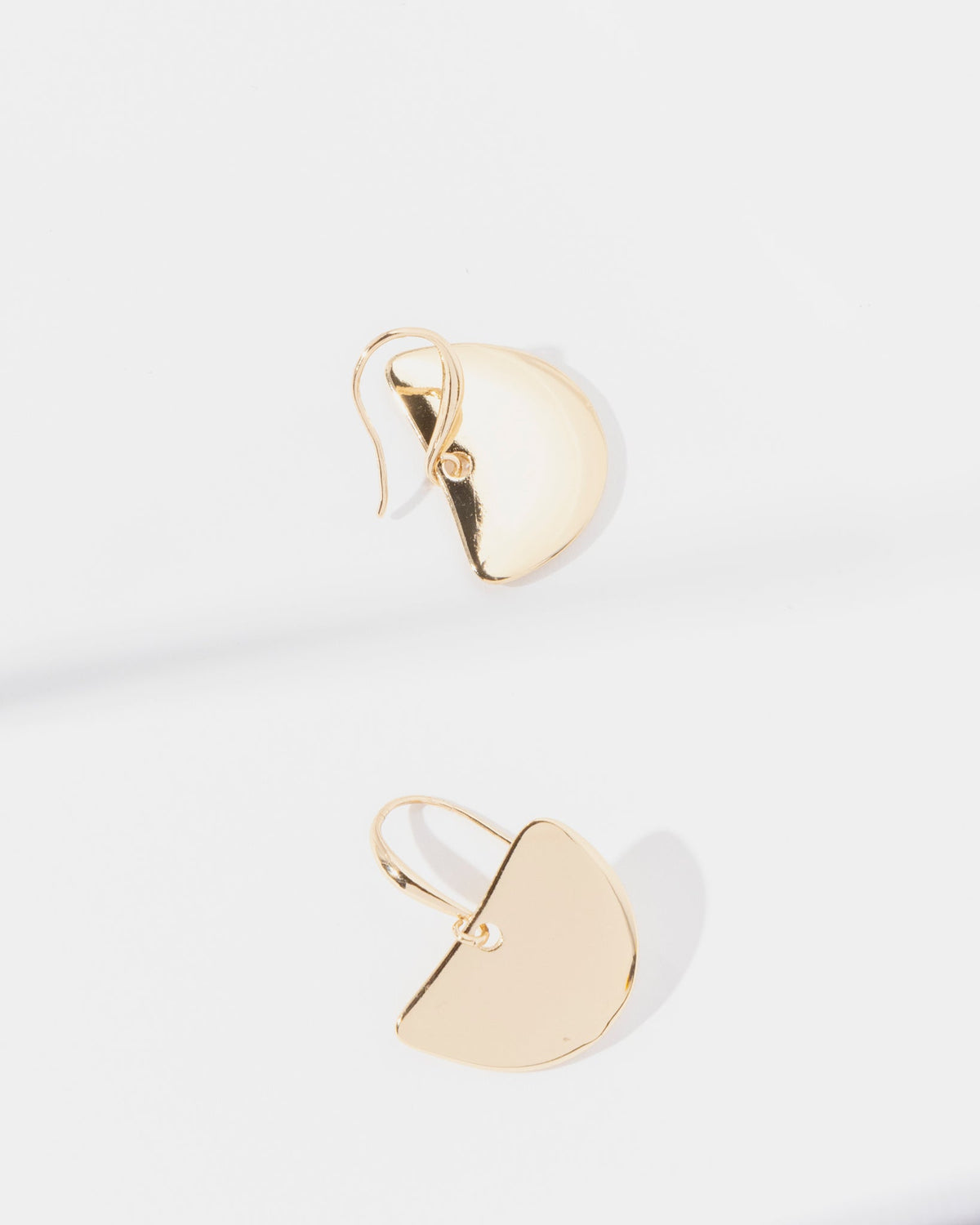 16K Plated Penny Earrings