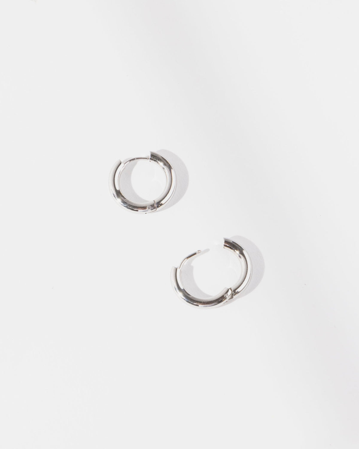 Class Silver Hoops