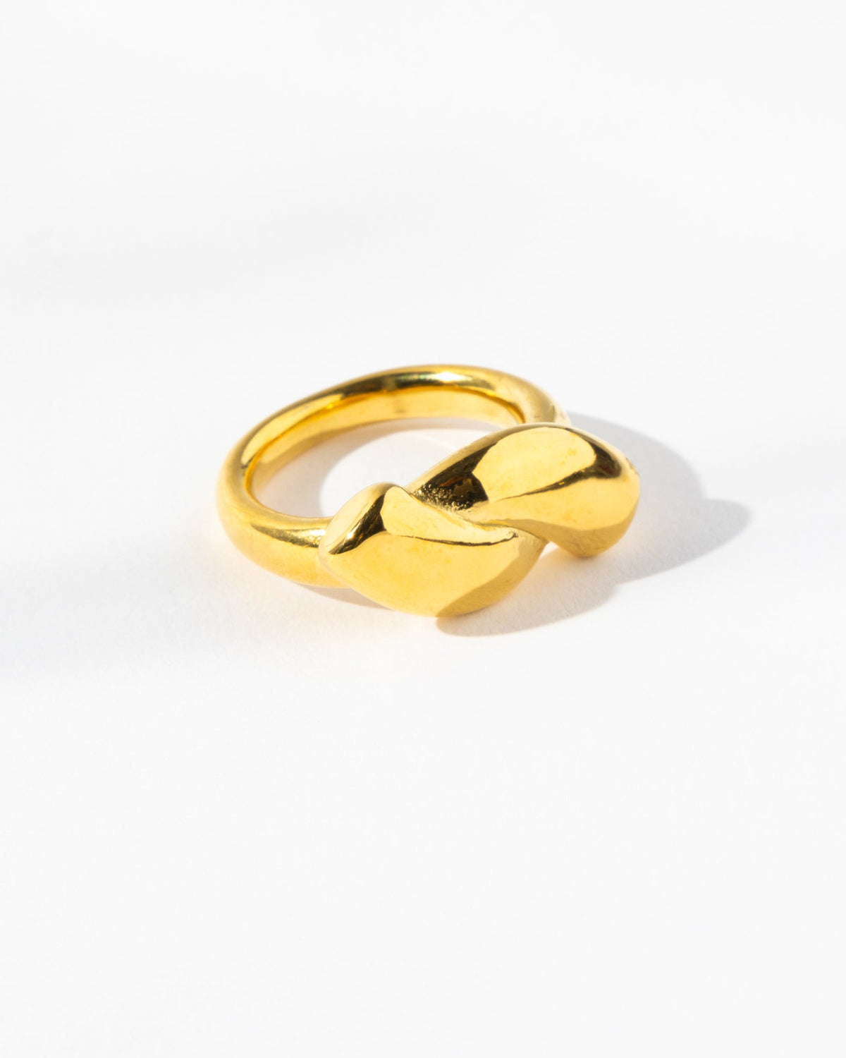 18K Plated Twist Ring