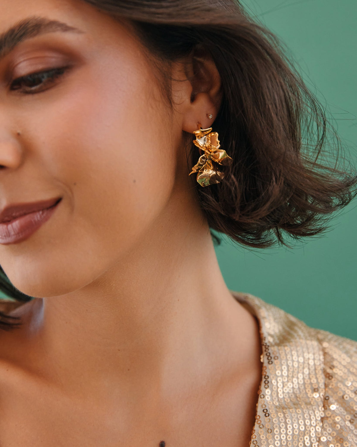 16K Plated Deya Earrings