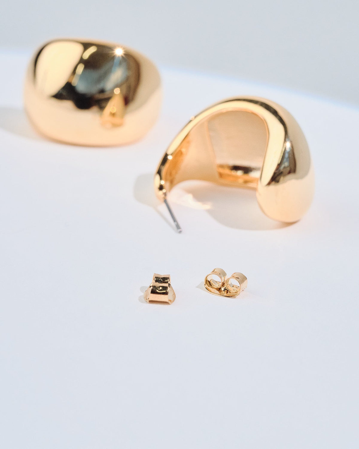 18K Plated Chicago Earrings