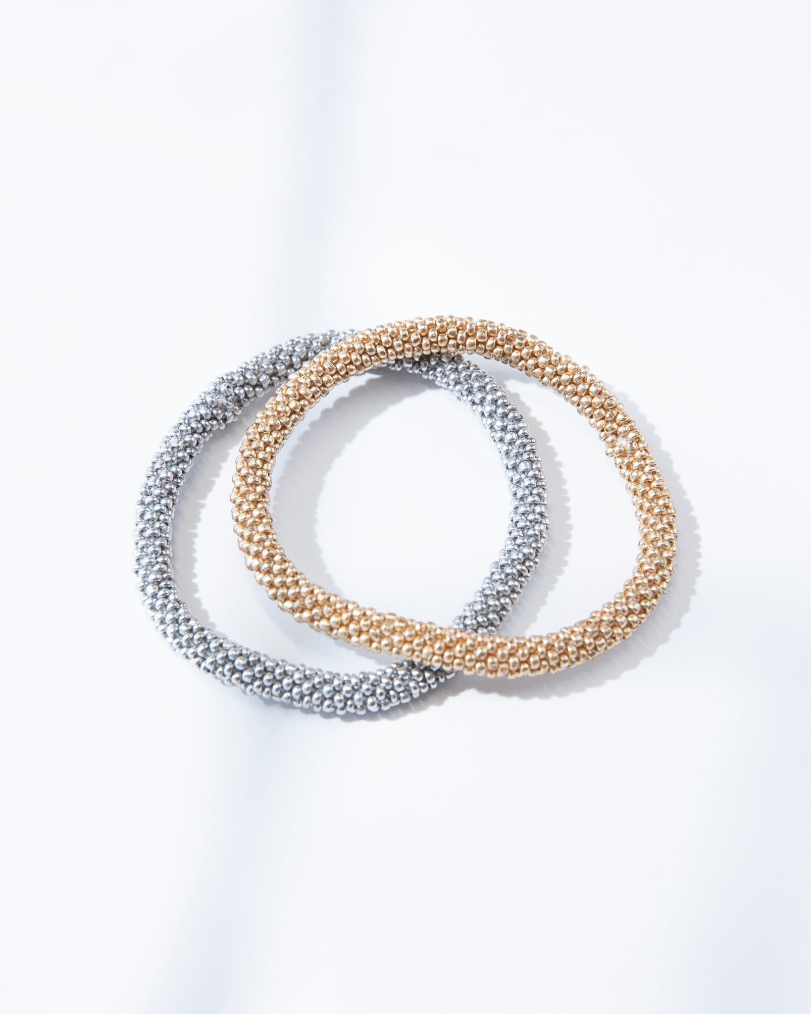 Trendy Metallic Beaded Bracelets