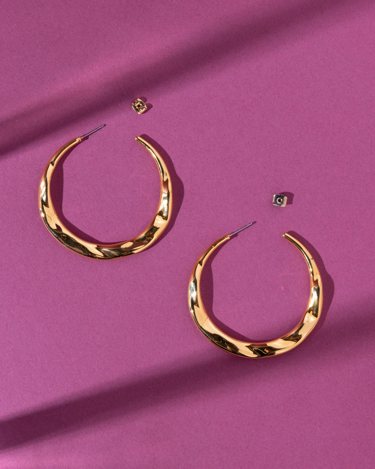 18K Plated Fika Hoops
