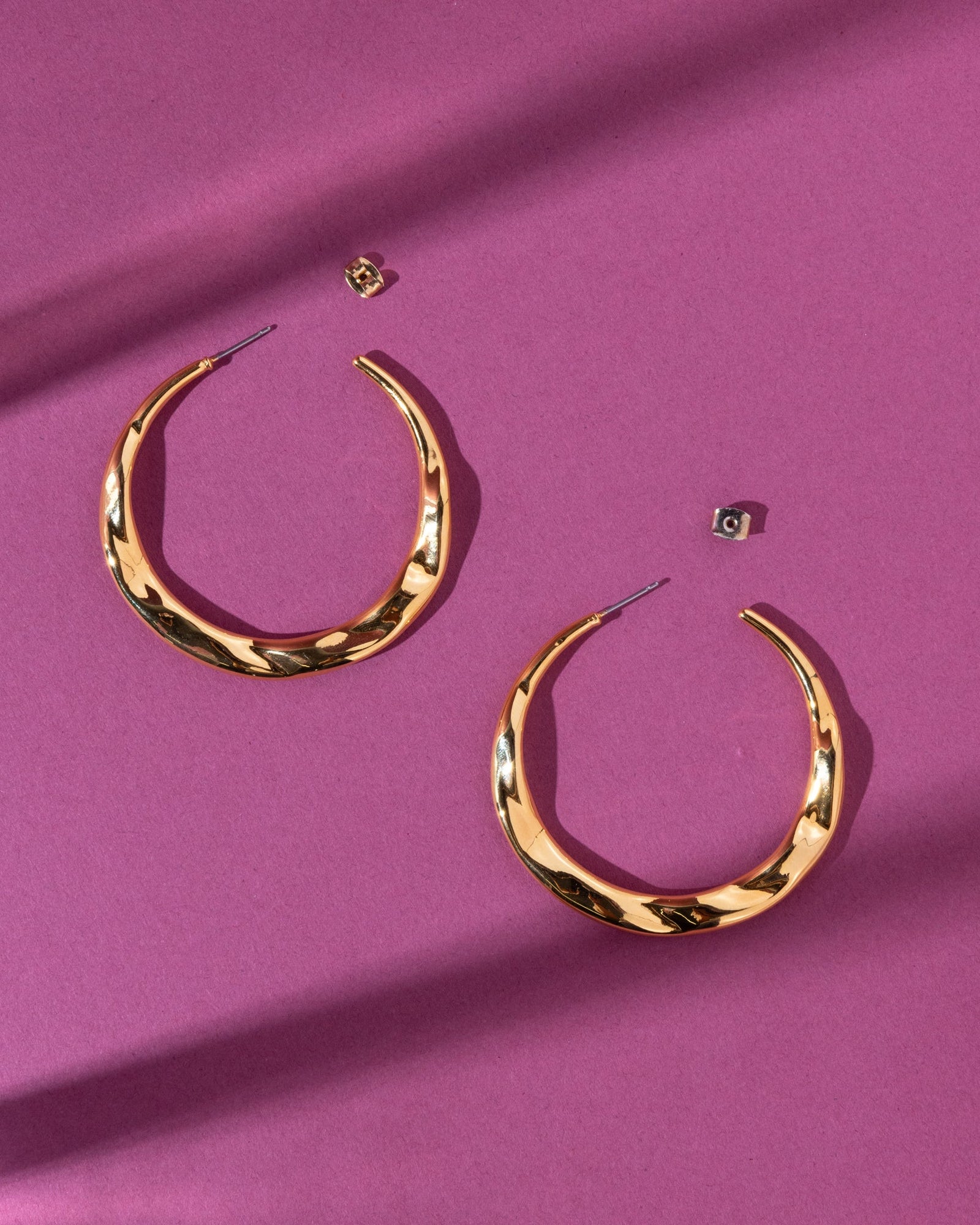 18K Plated Fika Hoops