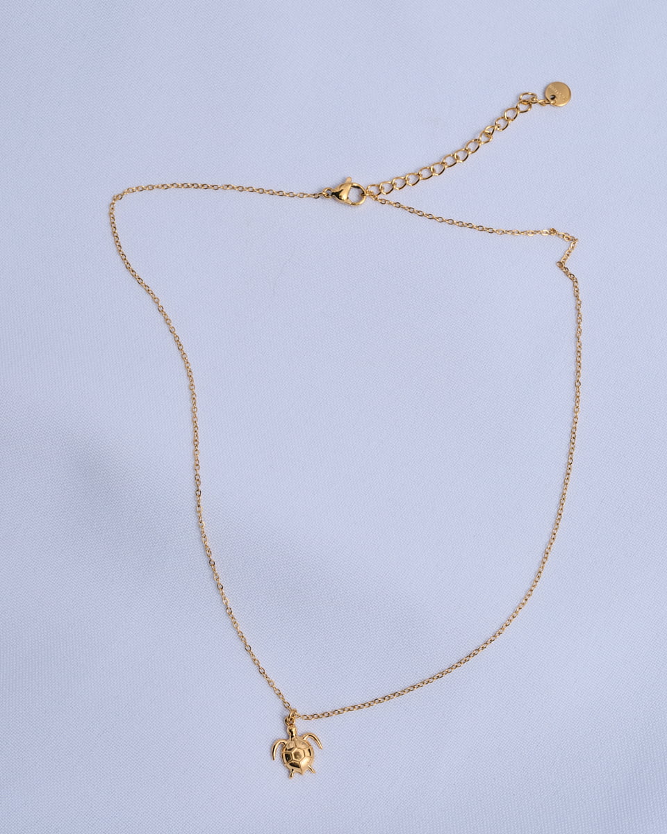 18K Plated Sea Turtle Necklace