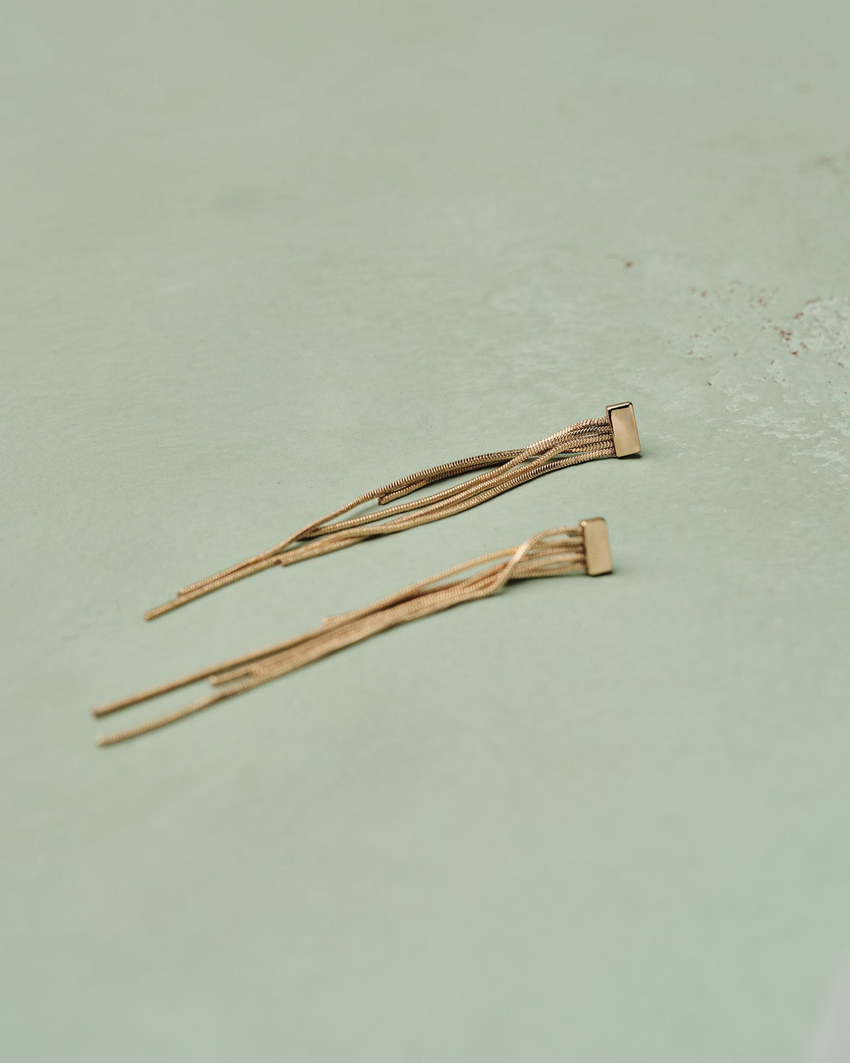 16K Plated Fringed Earrings