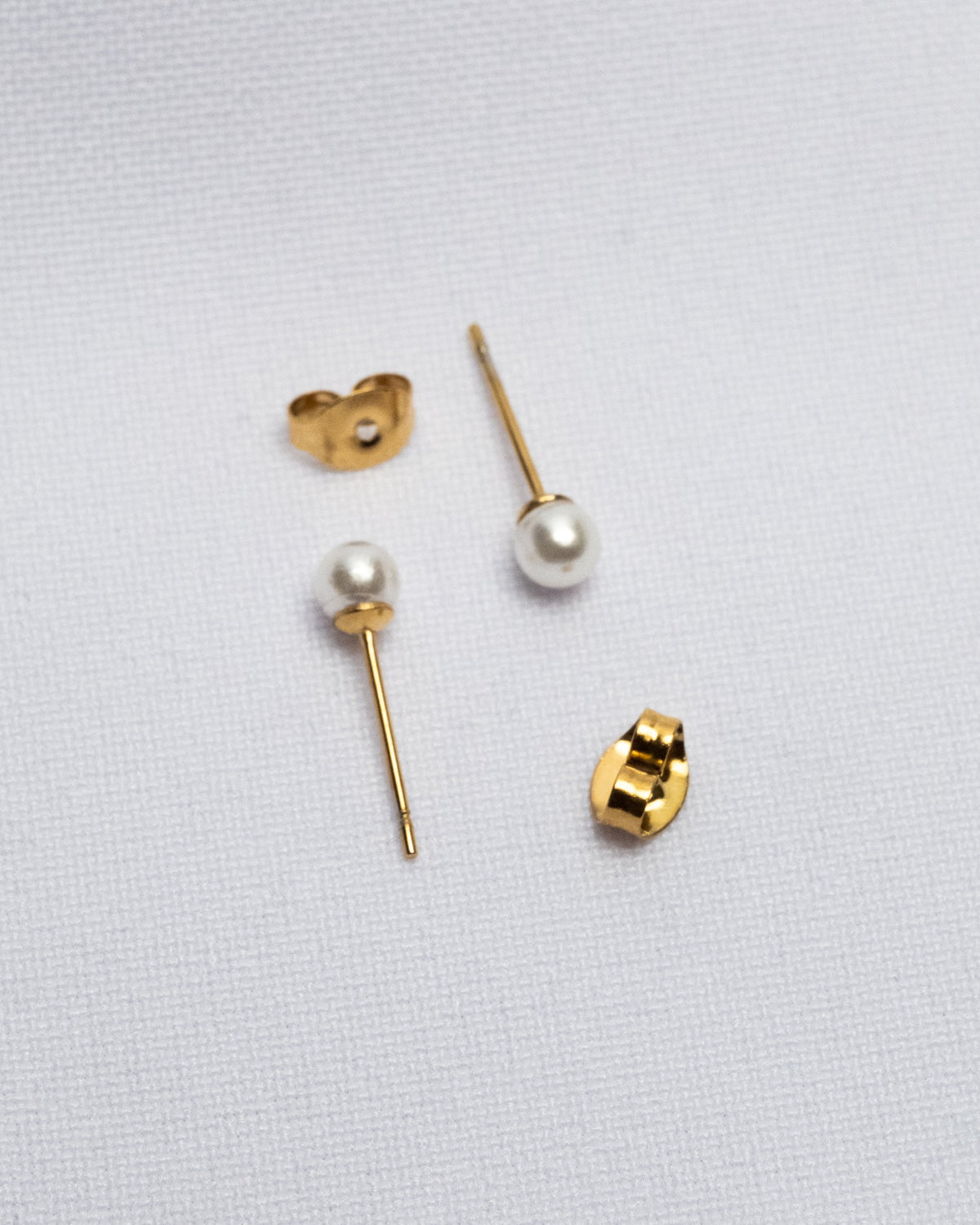 Mini Pearl Post Earrings