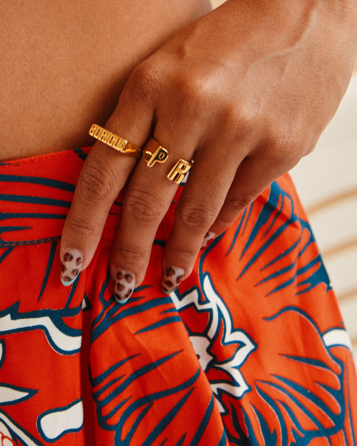 18K Plated Boricua Ring