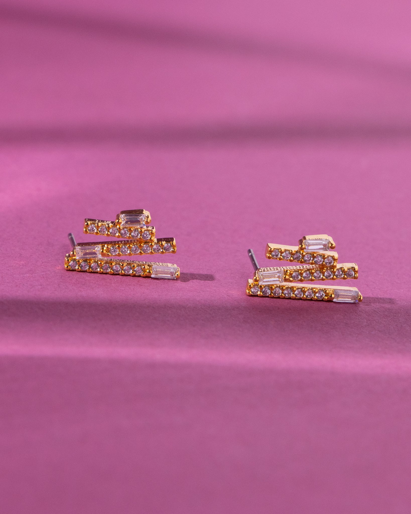 18K Plated Gala Simple Earrings