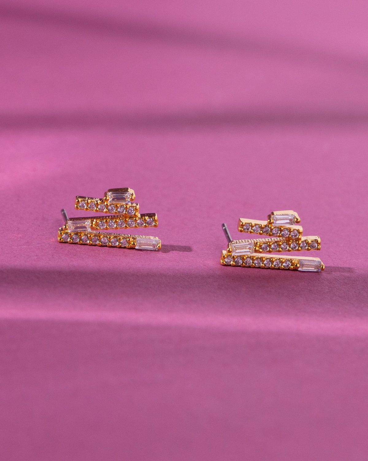 18K Plated Gala Simple Earrings