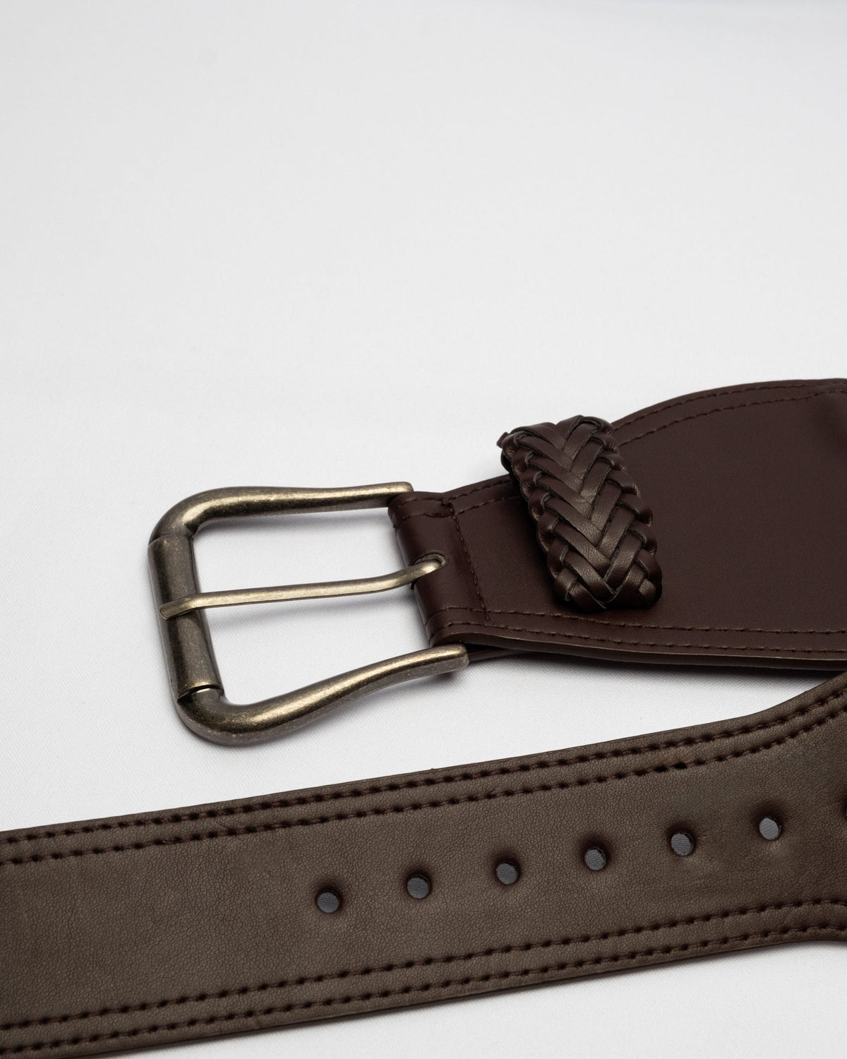 Wide Braided Belt