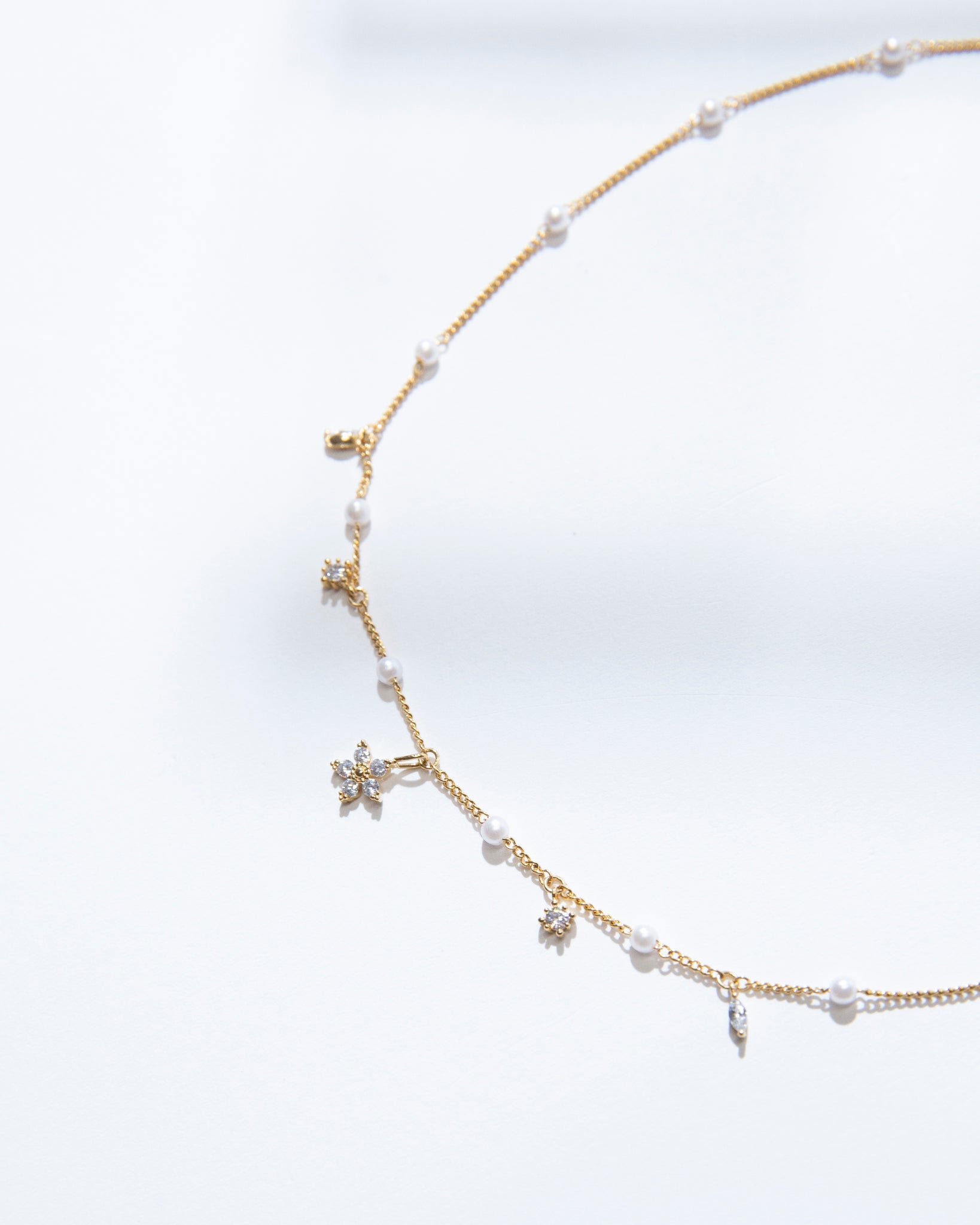 16K Plated Cute Spring Necklace