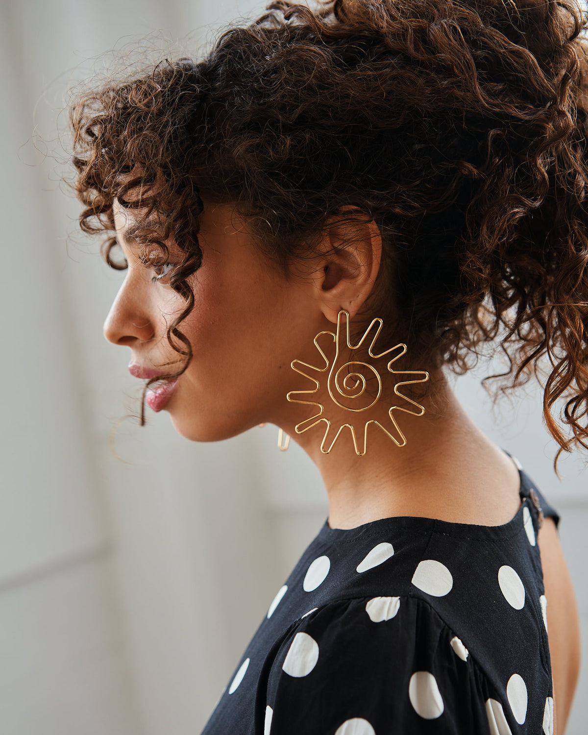 16K Plated Keith Earrings