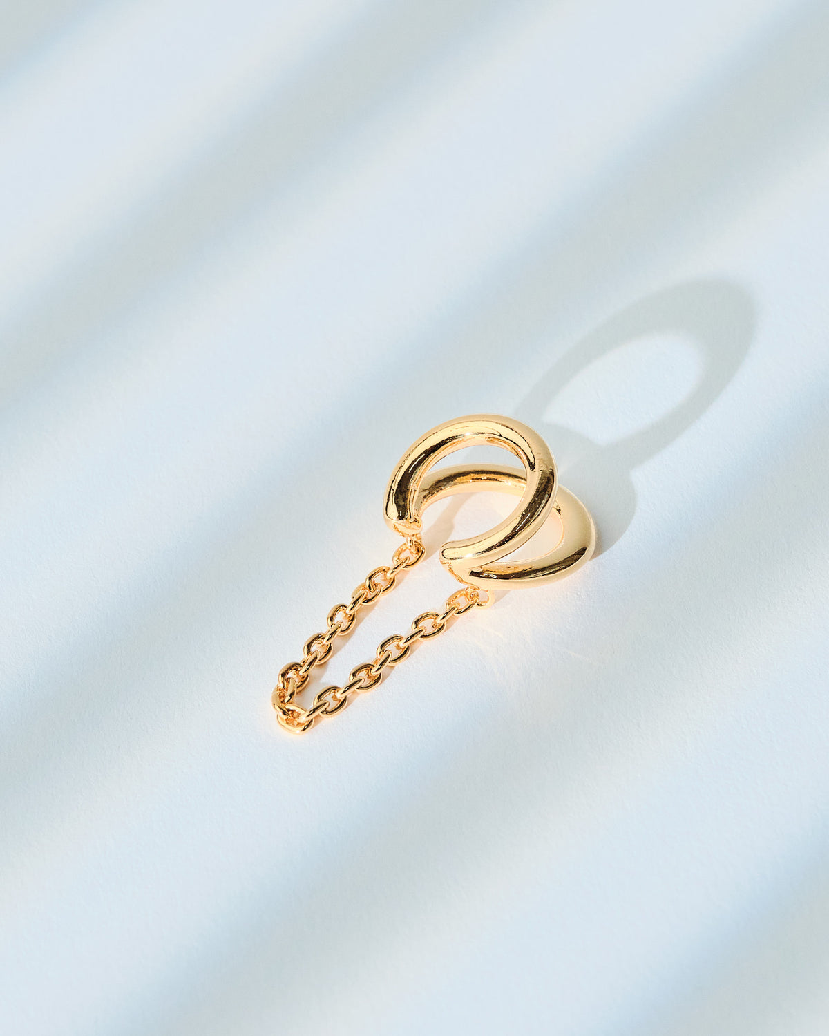 18K Plated Chain Earcuff