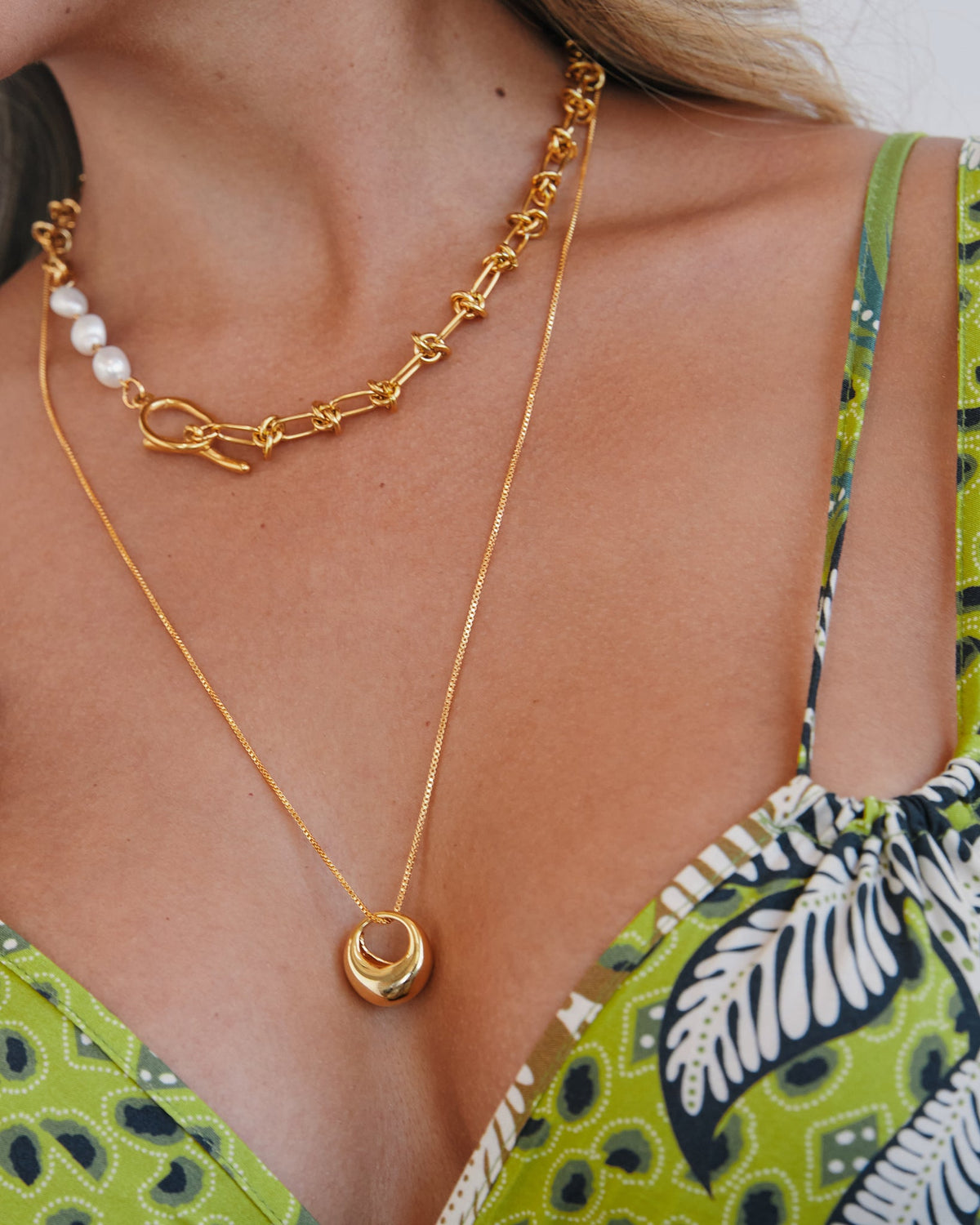 18K Plated Hold On Necklace