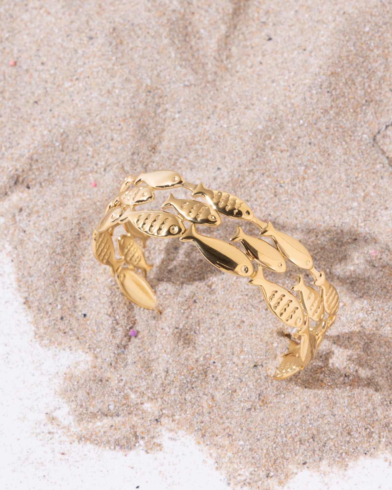 18K Plated Peces Cuff