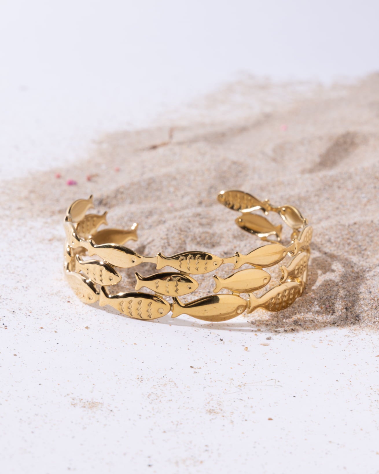 18K Plated Peces Cuff