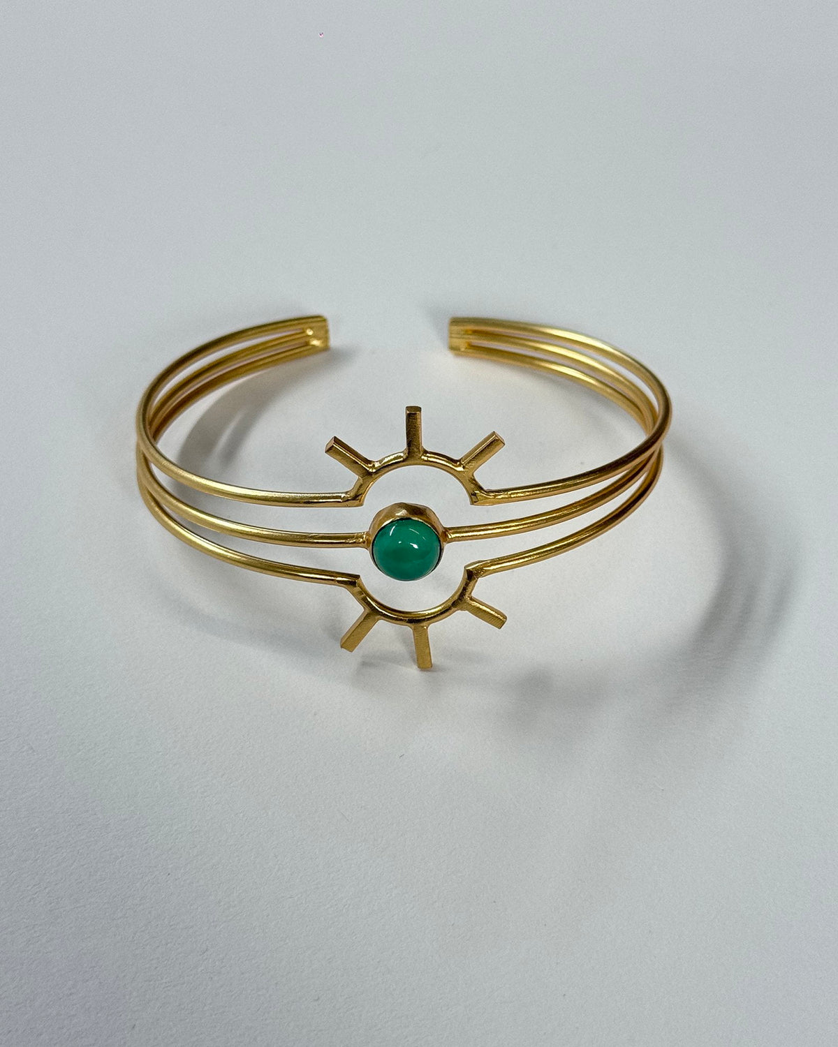 18k Plated Sun Cuff Bracelet