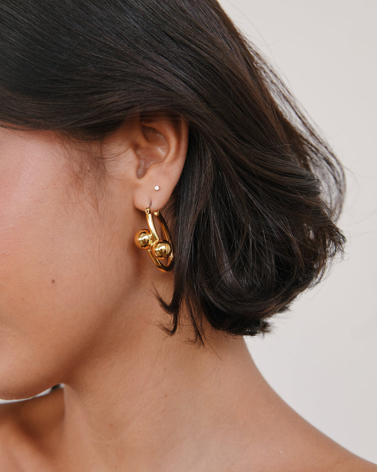 18K Plated Together Earrings