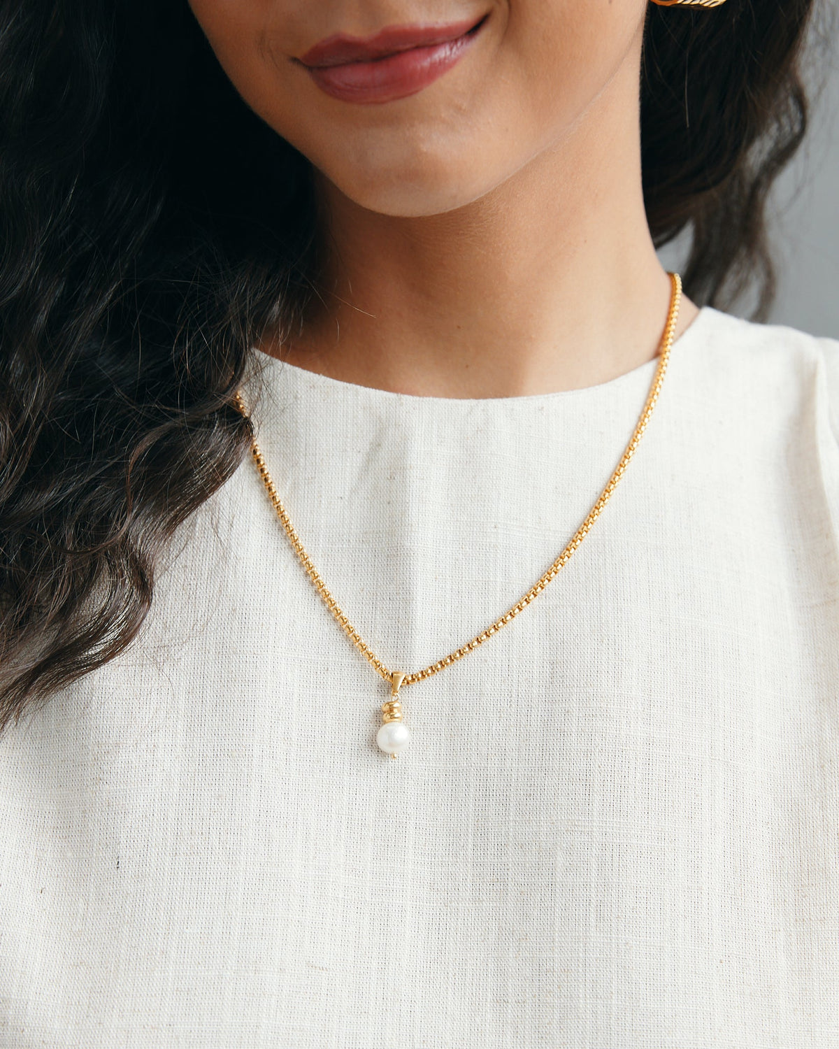 18K Plated Field Necklace