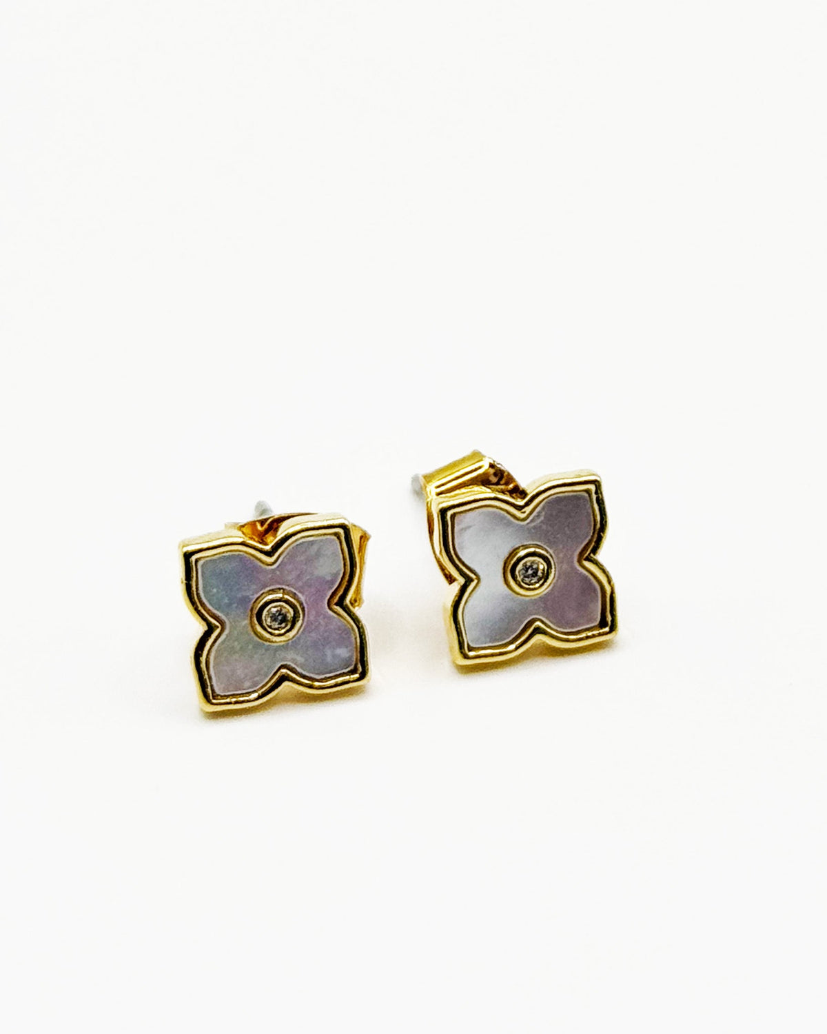 18K Plated Bam Earrings