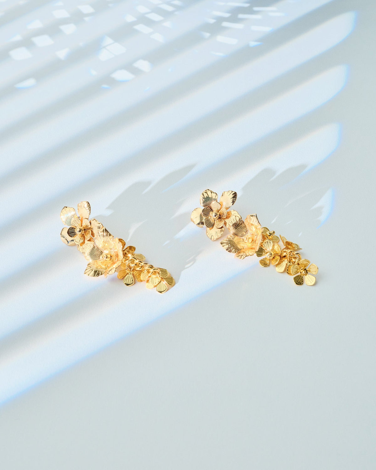 16K Plated Flores Earrings