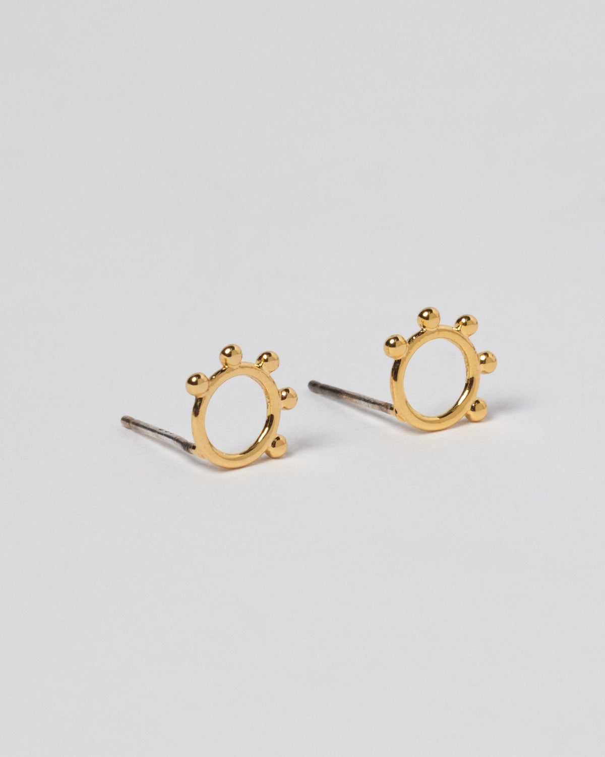 18K Plated Five Dots Earring