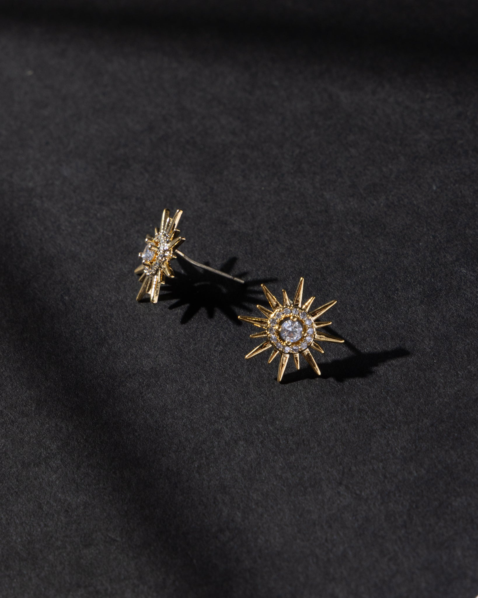 18K Plated Rayitos Posts