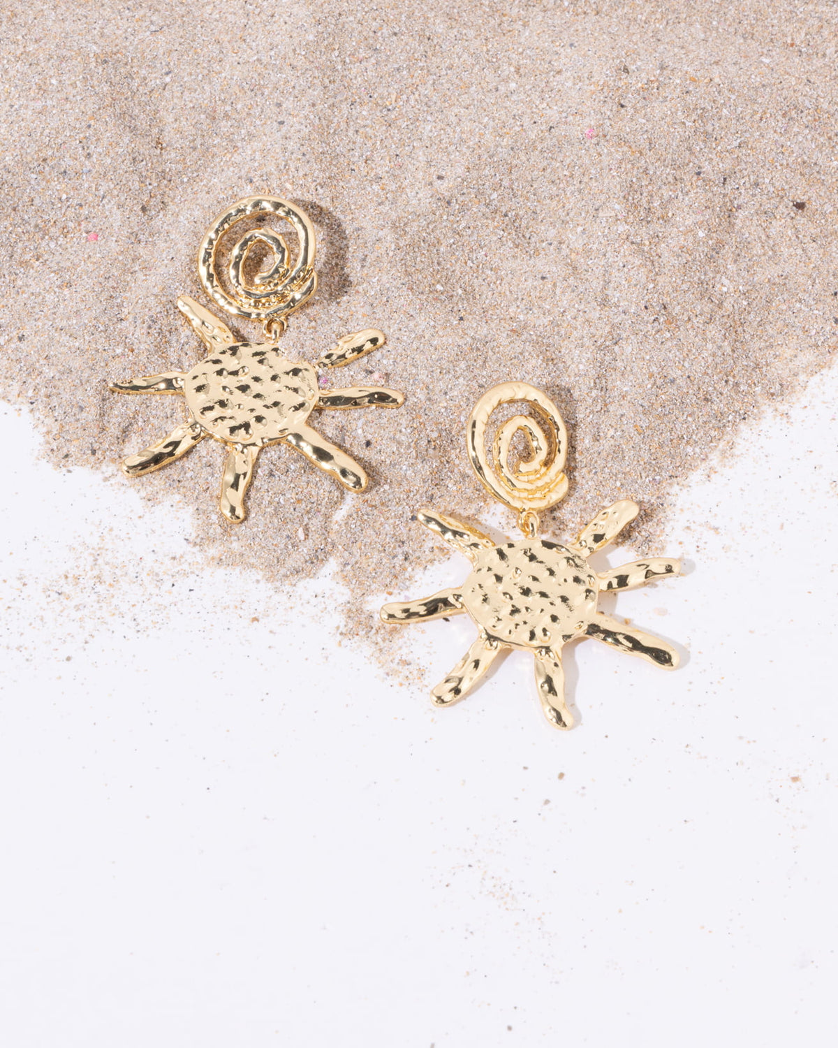 16L Plated Lala Sun Earrings