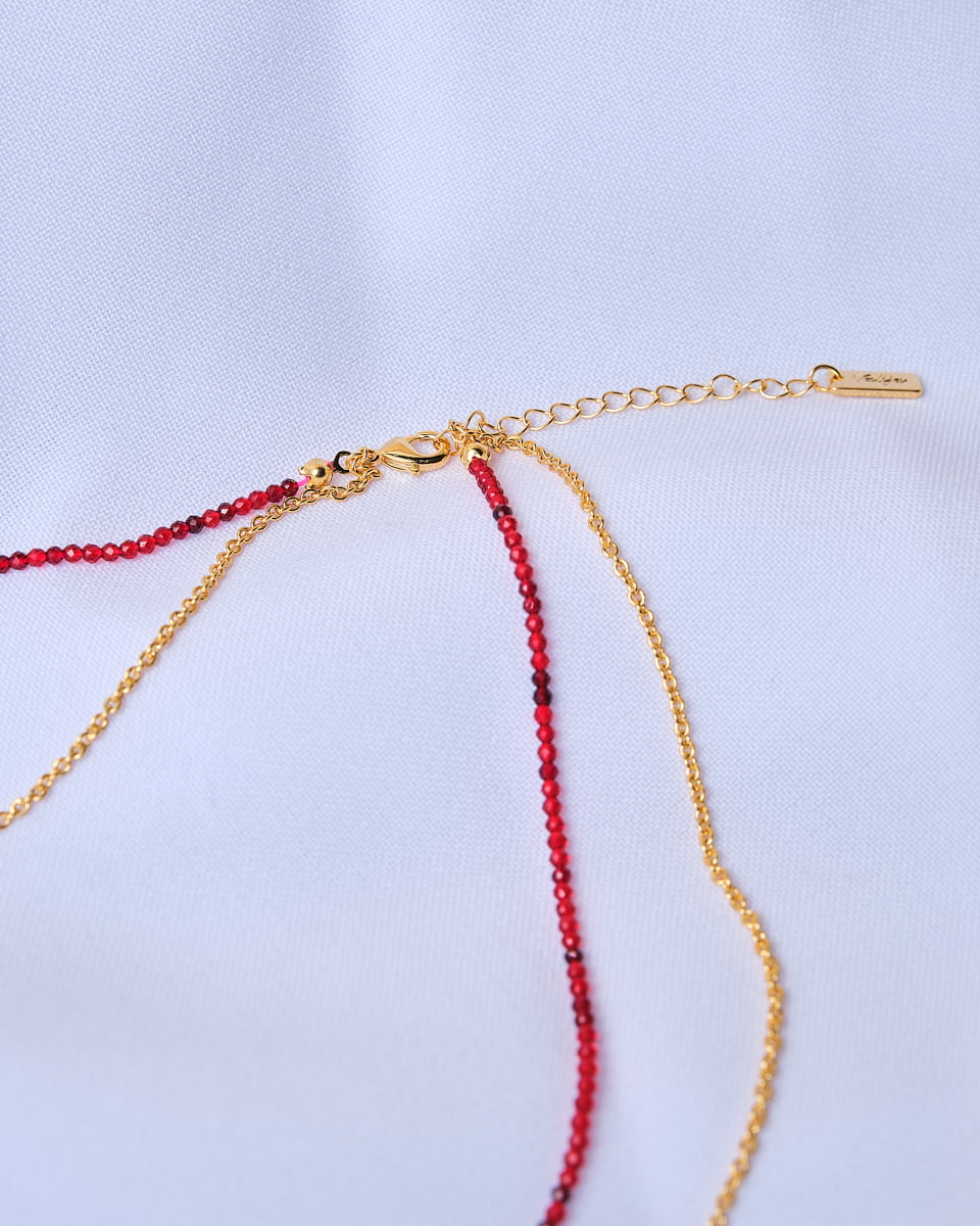 16K Plated Ballenita Necklace