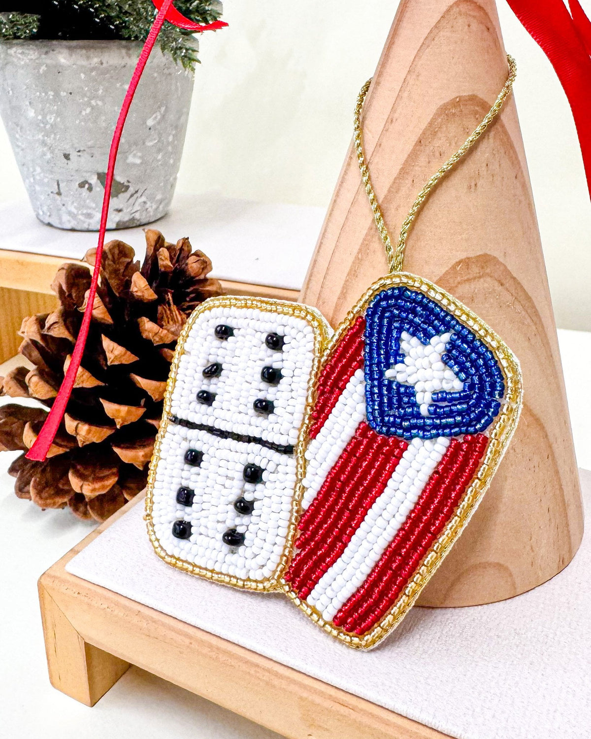 Domino Ornament