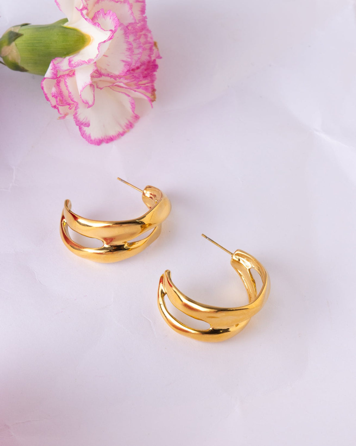 18K Plated Primera Earrings