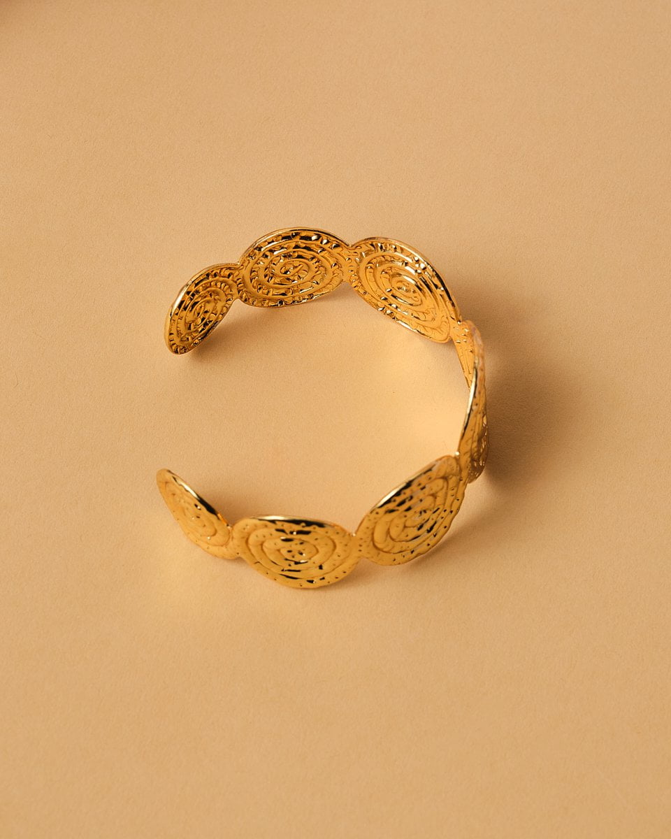 16k Plated Swirls Cuff