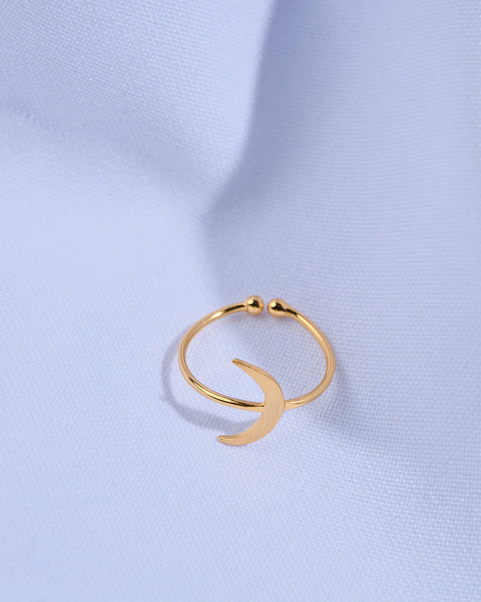 16K Plated Luna Ring