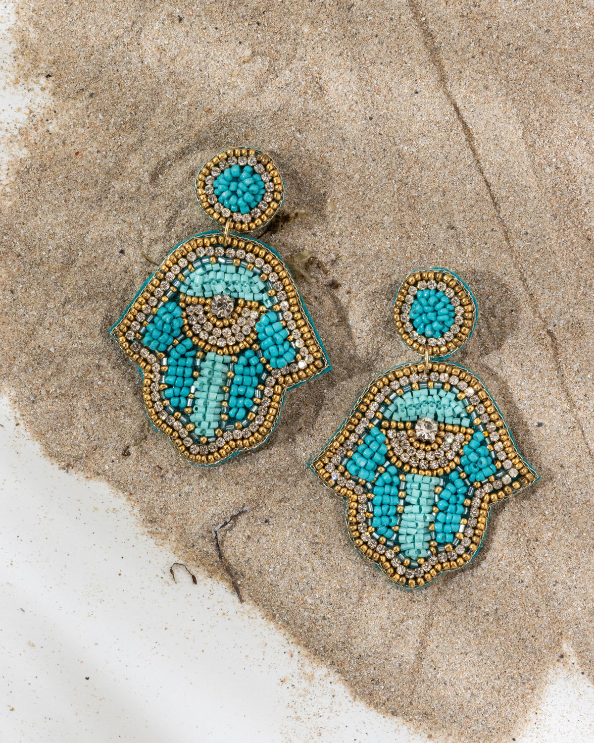 Hamsa Earrings