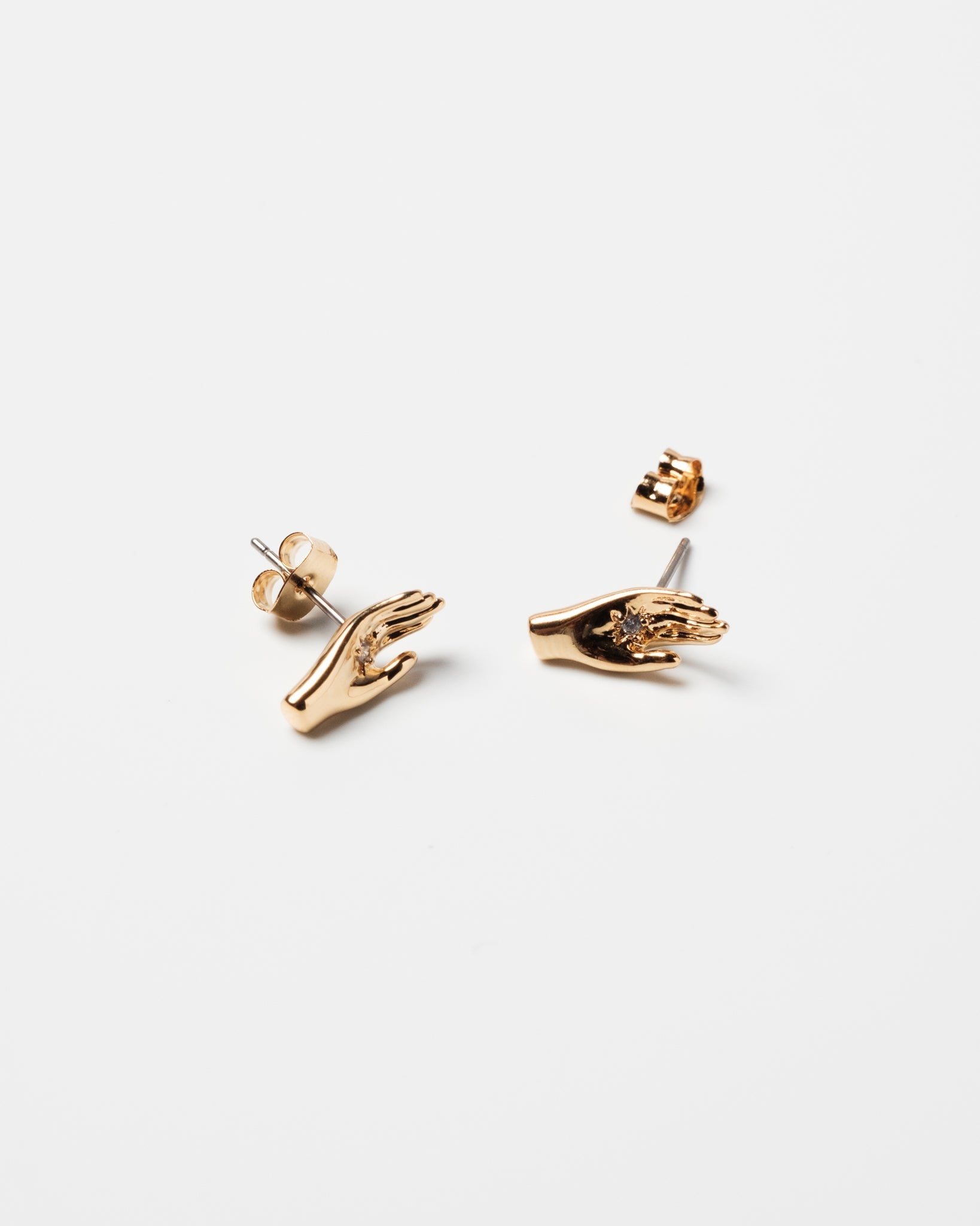 16K Plated Healing Hands Earrings