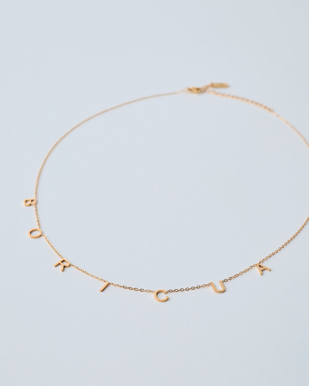 18K Plated BORICUA Necklace