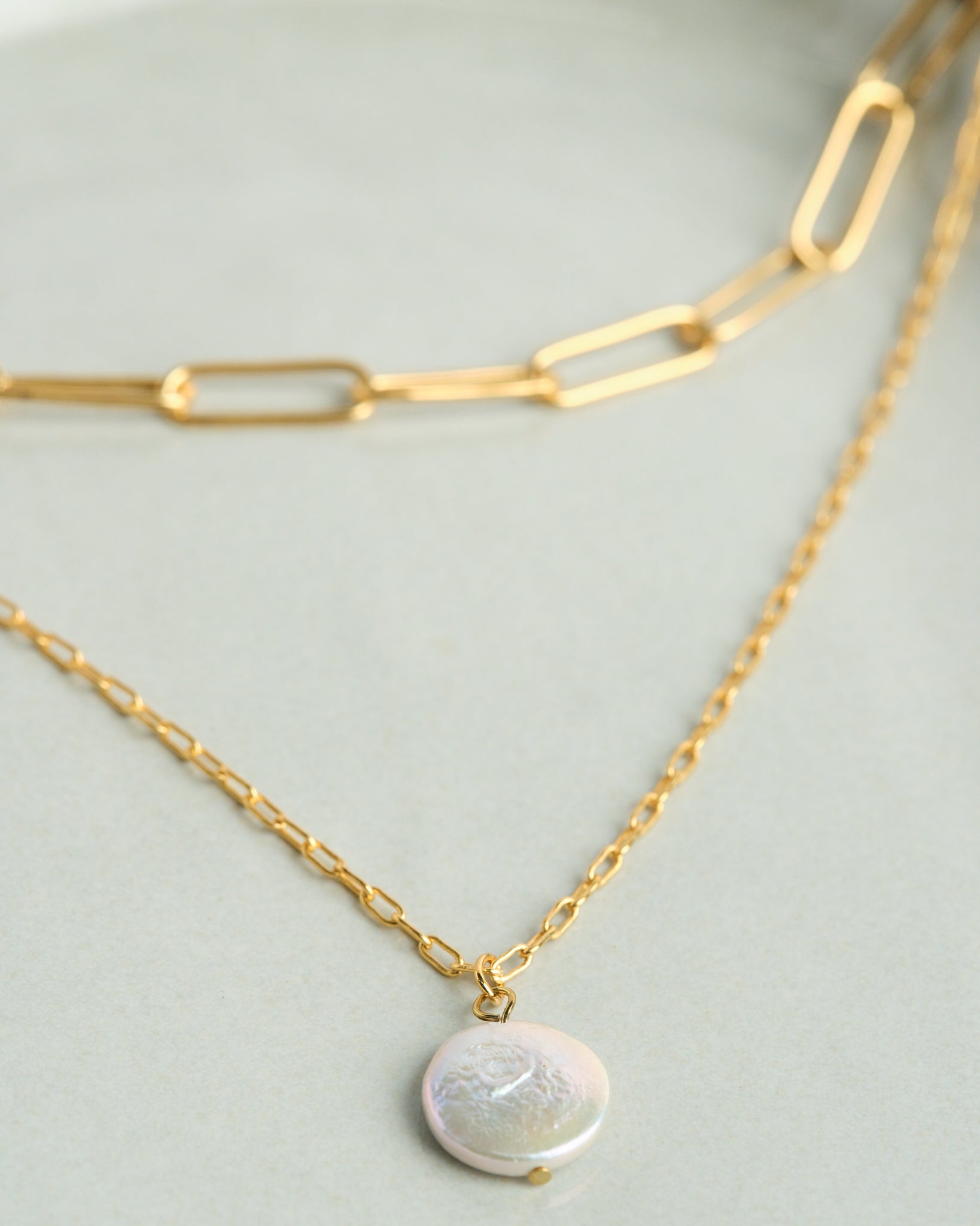 16K Plated Perla Necklace
