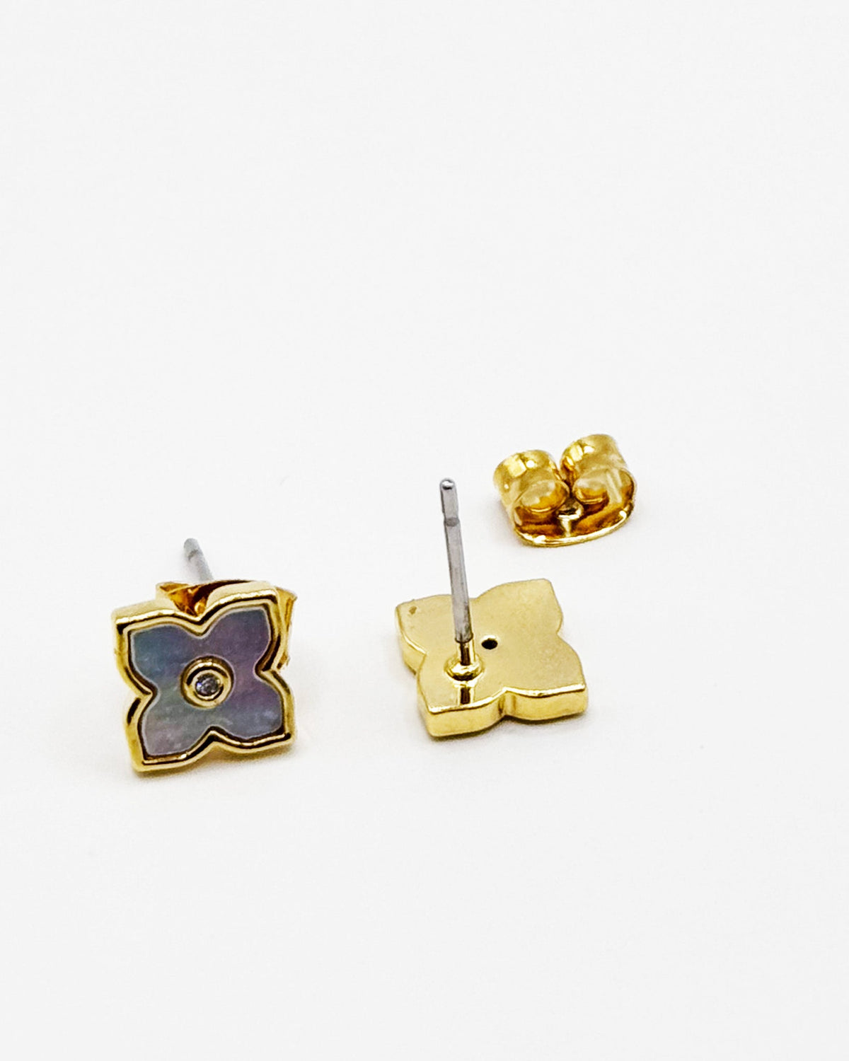 18K Plated Bam Earrings