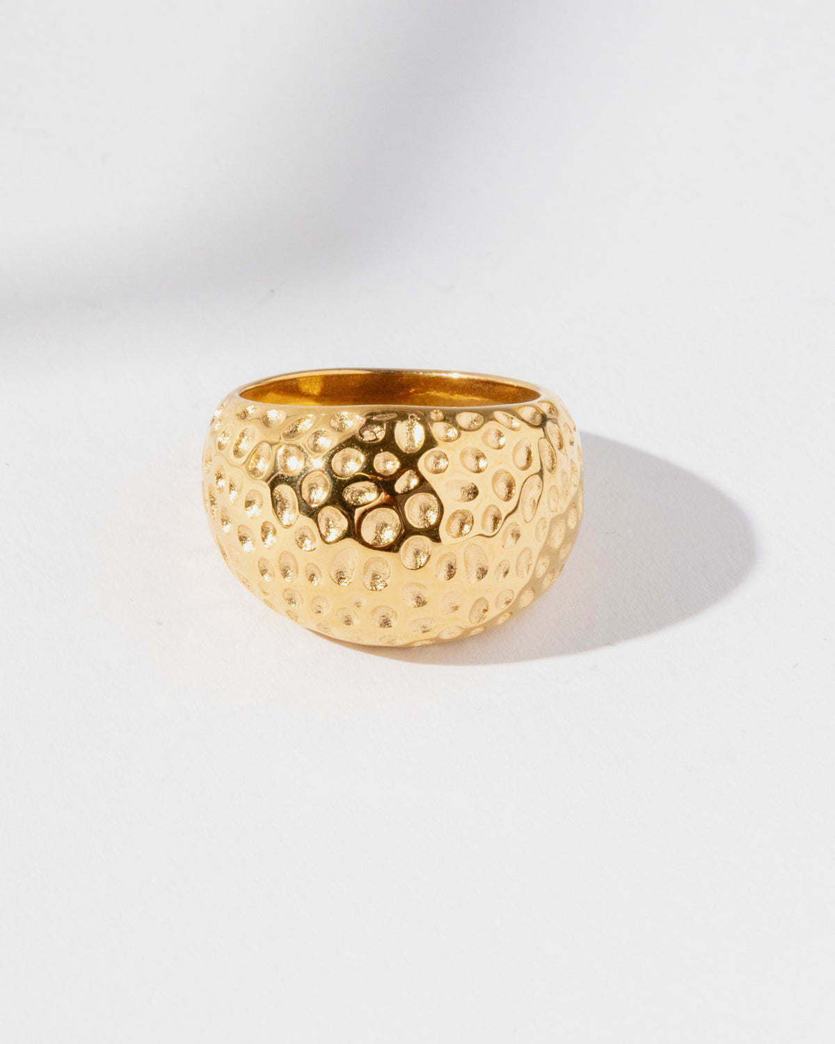 18K Plated Textura Ring