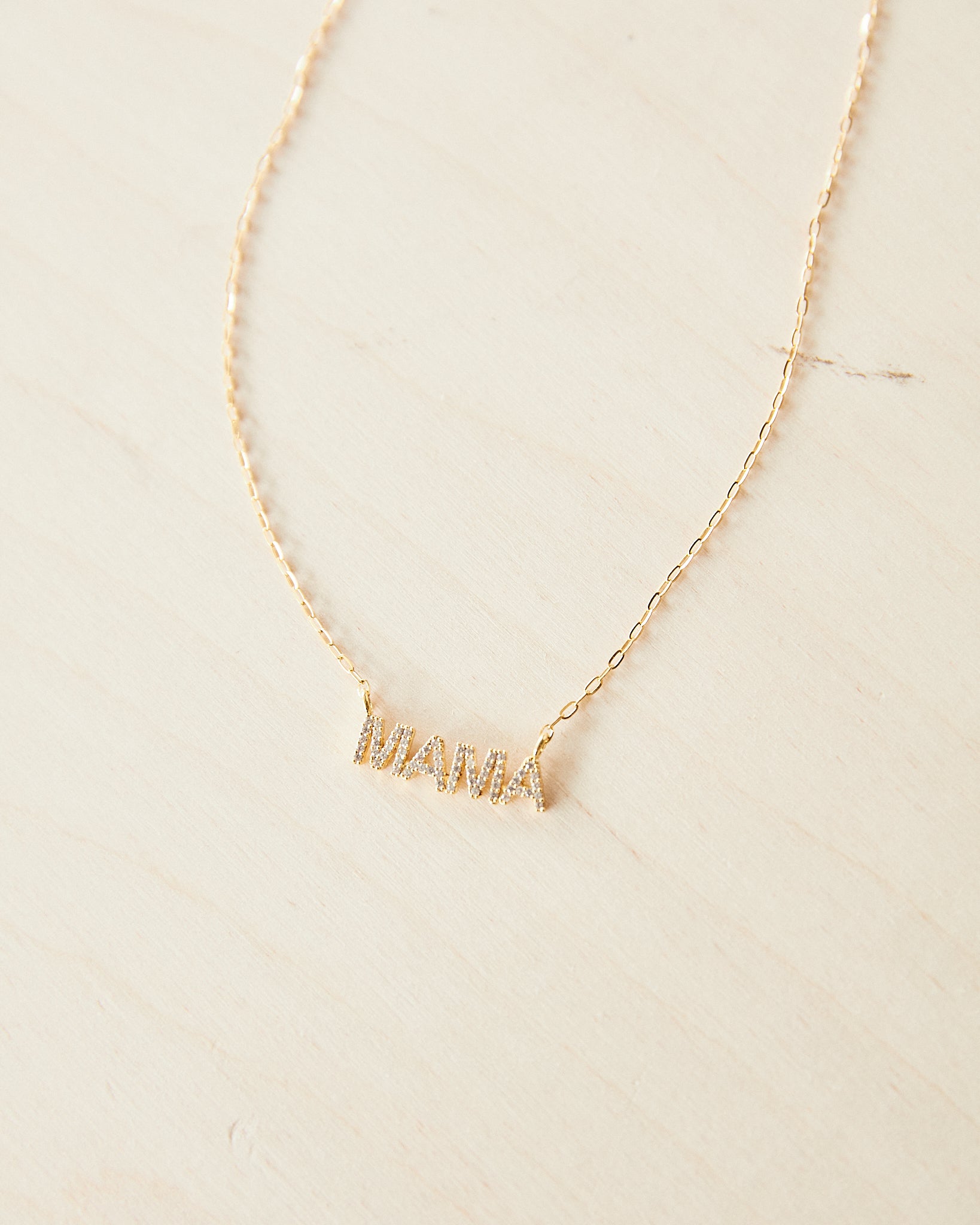 16K Plated Mama Necklace
