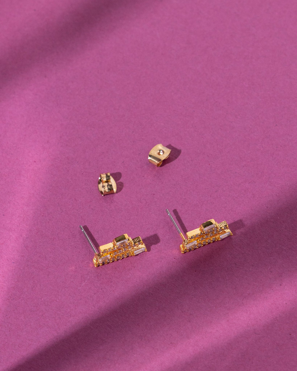 18K Plated Gala Simple Earrings