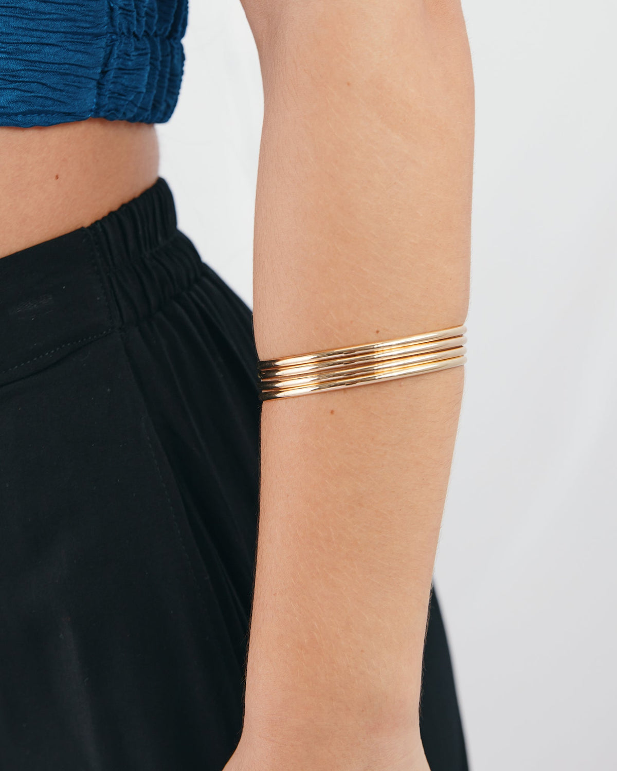 16K Plated Set of 4 Classic Bangles