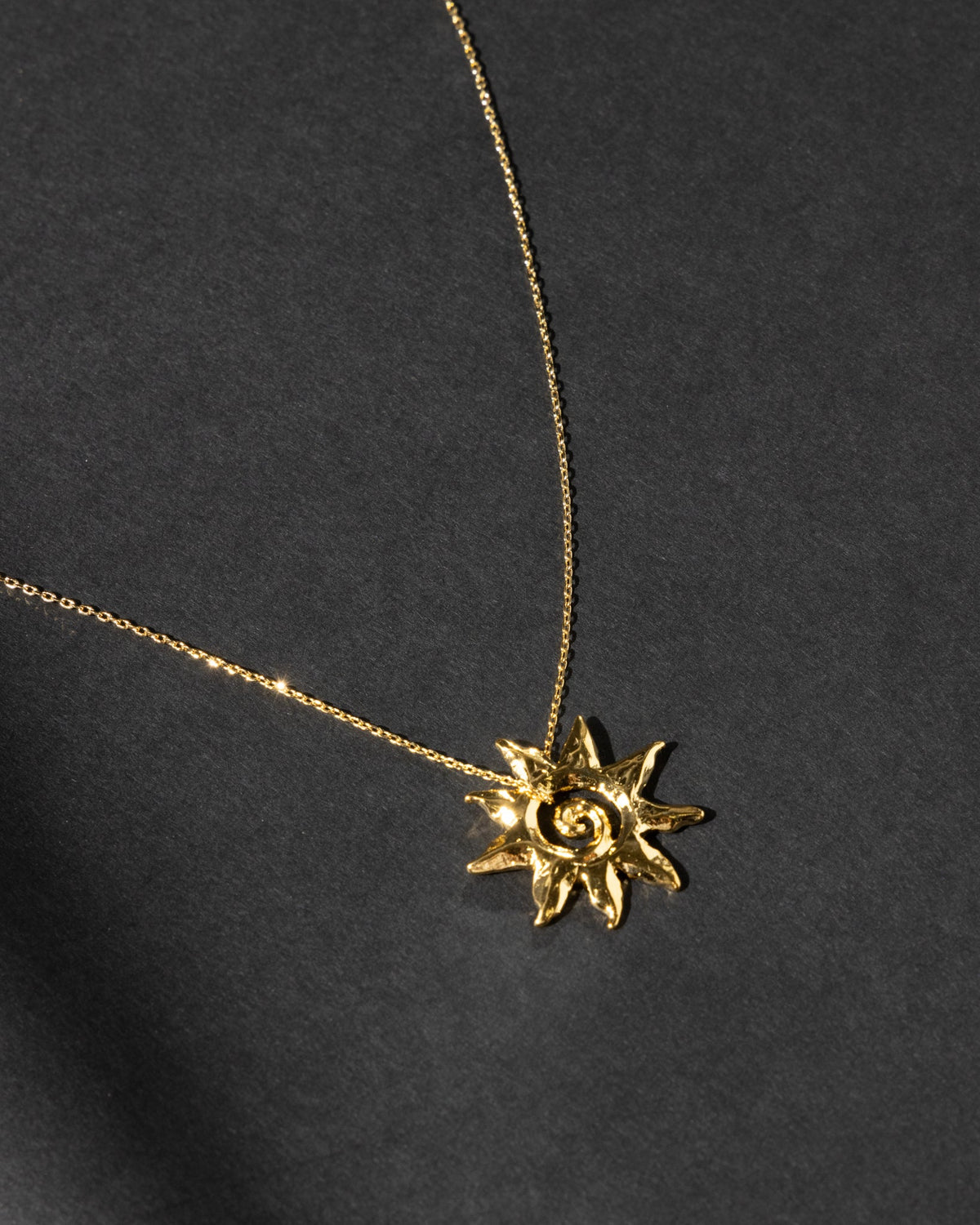 16K Plated Burton Sun Necklace