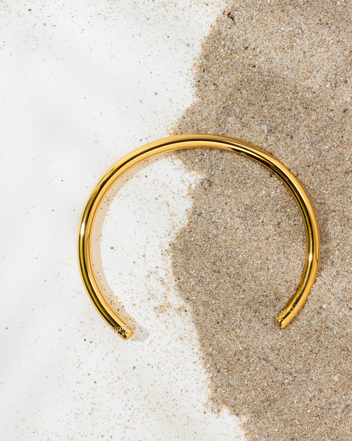 18K Plated Simple Cuff Bracelet